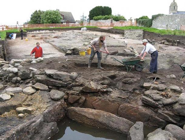 Excavating the mill at Tarbat 