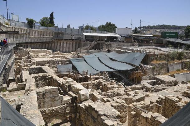 Excavation work being carried out in the City of David