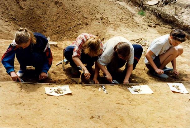 Excavations at Goncharka-1 site. Image: Oksana Yanshina