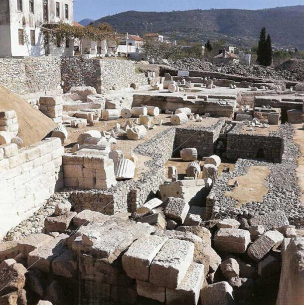 Excavations at the ruins of the Mausoleum.