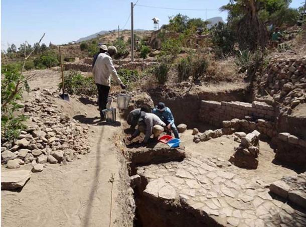 Excavations at the site in Ethiopia