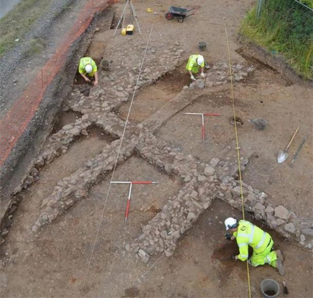 Excavations at the site.