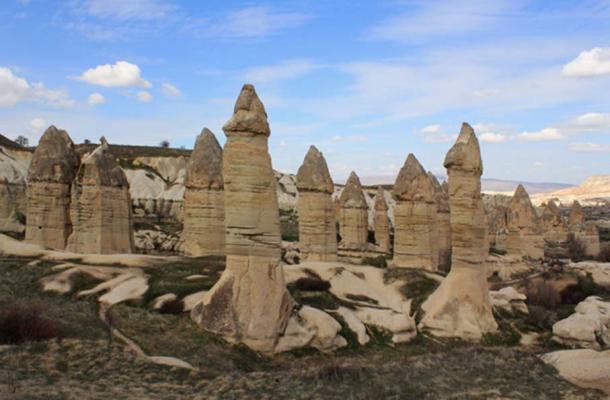 ‘Fairy chimneys’, a common feature in some regions of Turkey, were found underwater in Lake Van