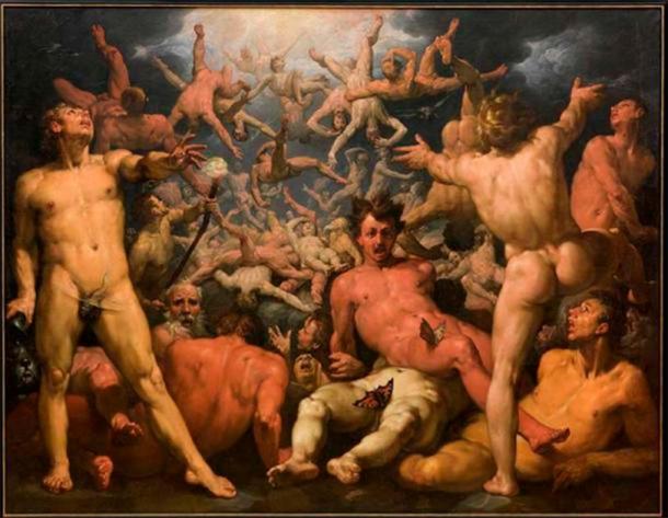 Fall of the Titans, 1588. (Public Domain)