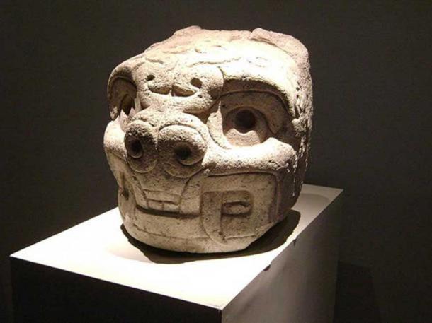 Feline-like head. National Museum Chavin de Huantar, Peru