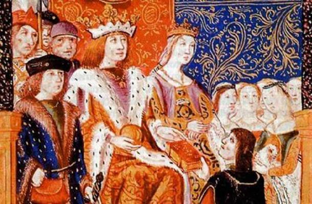 Ferdinand and Isabella, the last Catholic Monarchs of the House of Trastámara. The youth to their right almost certainly is their son Don Juan, Prince of Asturias. (Public domain)