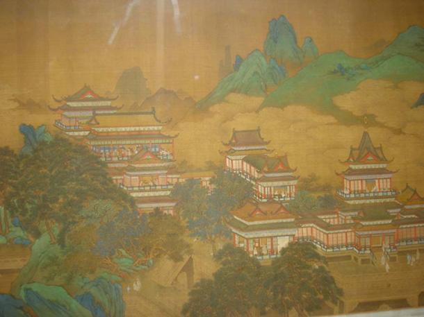 Peach Festival of the Queen Mother of the West, a Chinese Ming Dynasty painting from the early 17th century, by an anonymous artist. 