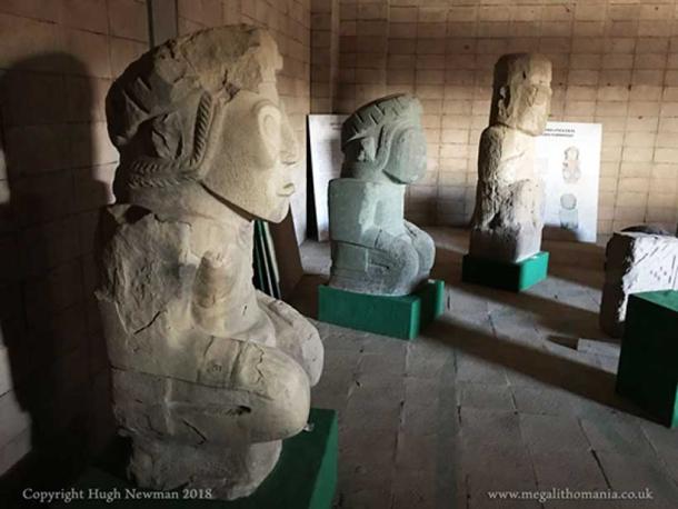 Figure 6 - Kneeling statues from Pokotia, seven miles to the southeast of Tiwanaku.