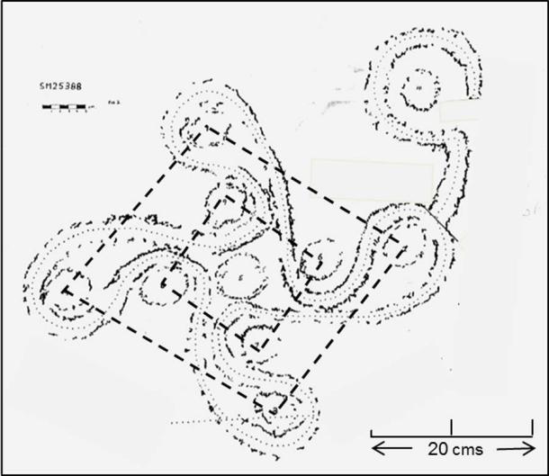 Figure 14. The Swastika stone on Ilkley Moor. (Author provided)