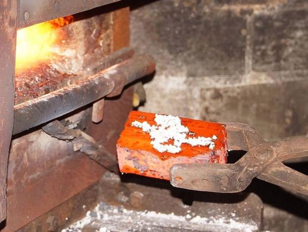 Forging of Damascus Steel in Solingen