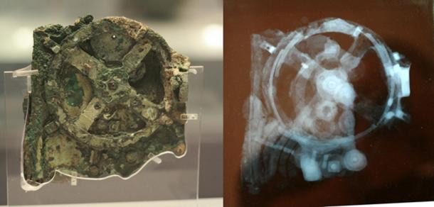 Fragment of the Antikythera Mechanism with image