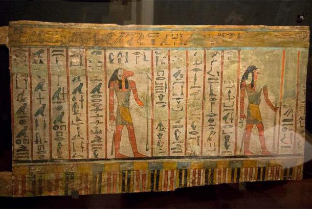 Fragment of coffin text ‘Book of the Dead’, Egypt. (CC BY-SA 3.0)