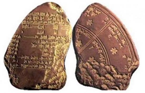Fragments of a Babylonian star calendar. (Babylonian Empire)