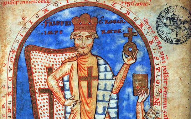 Frederick Barbarossa as a crusader, 1188 (Public Domain)