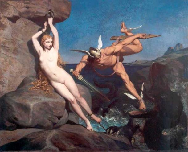 Perseus Freeing Andromeda, by Émile Bin. (Public domain)