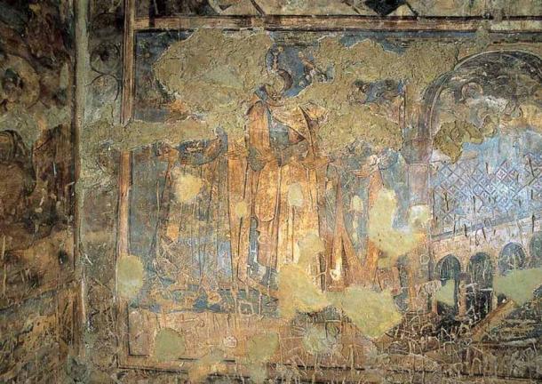 Fresco depicting the Six Kings of the Earth at Qasr Amra in modern-day Jordan. (Public domain)