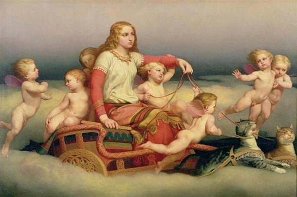 ‘Freyja Seeking Her Husband’ (1852) by Nils Blommér. (Public Domain)