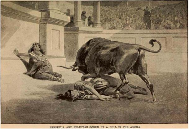 From victims to heroes, Perpetua’s suffering made her a symbol of Christian martyrdom.  (Public Domain)