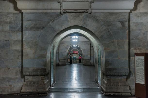 Front hall of the Dingling Tomb, a collection of mausoleums built by the Chinese Ming dynasty emperors. The Swiss ring watch was discovered within an unspecified Ming Dynasty tomb. Representational image only. (Public domain)