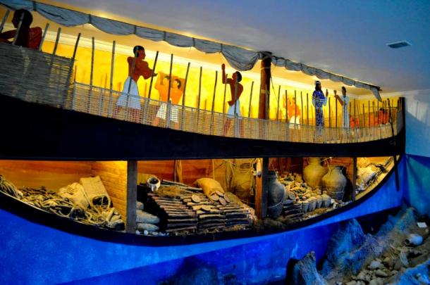 Full-size replica of the Uluburun shipwreck, in St. Peter's Castle, Bodrum, Turkey (Panegyrics of Granovetter / CC BY SA 2.0)