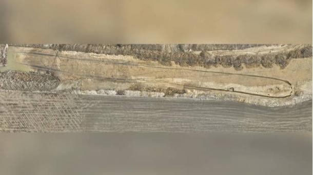 General view of the long barrow found at (Department of Archaeology UHK)