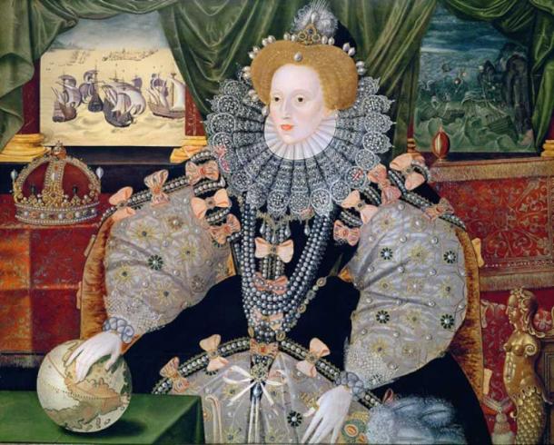 George Gower's Armada Portrait of Elizabeth I circa 1588. (Public domain)