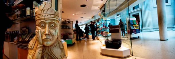 Giant Lewis Chessman Replica at the British Museum Shop.