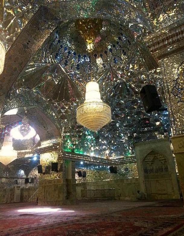 Glass hall in Shah Cheragh.