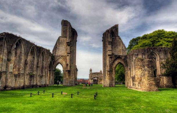 Glastonbury Abbey where King Arthur’s body was said to have been interred