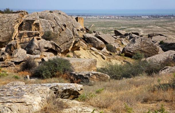 The game board was found in a rock shelter in Gobustan National Park