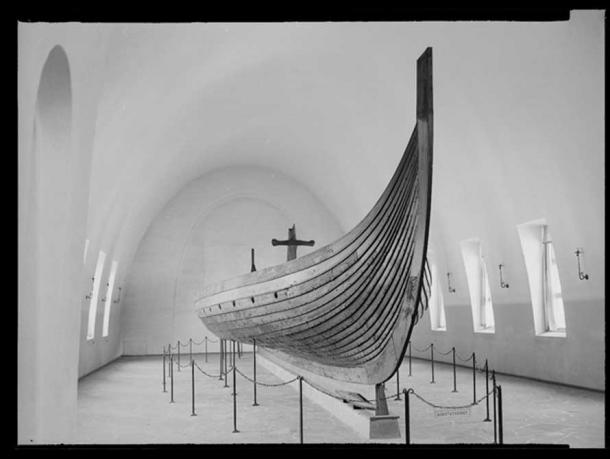 Gokstad Ship by Jac Brun (National Library of Norway.