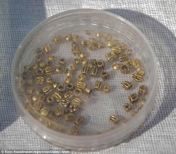 Gold beads were amongst the haul. (Image: east2west news)
