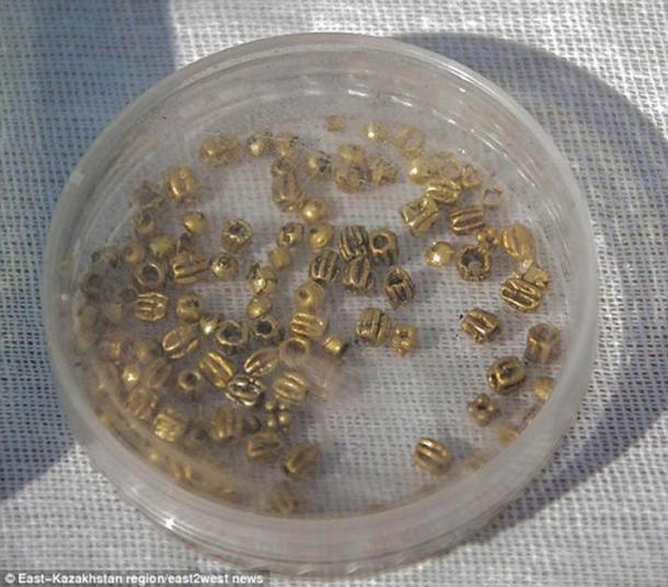 Gold beads were amongst the haul. (Image: east2west news)