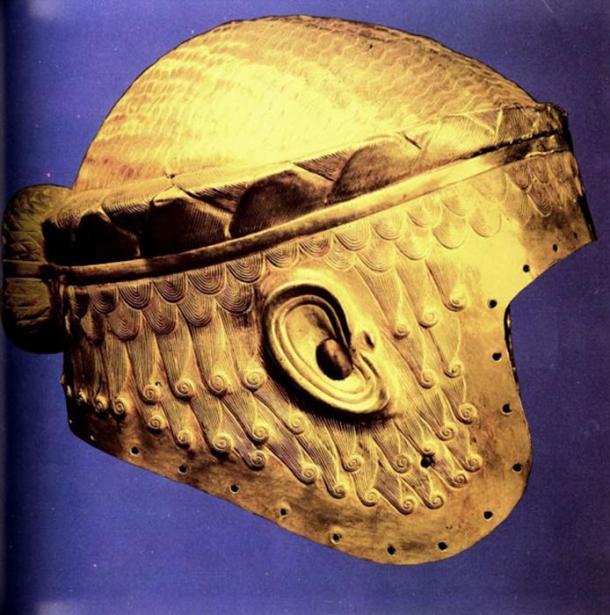 Gold helmet