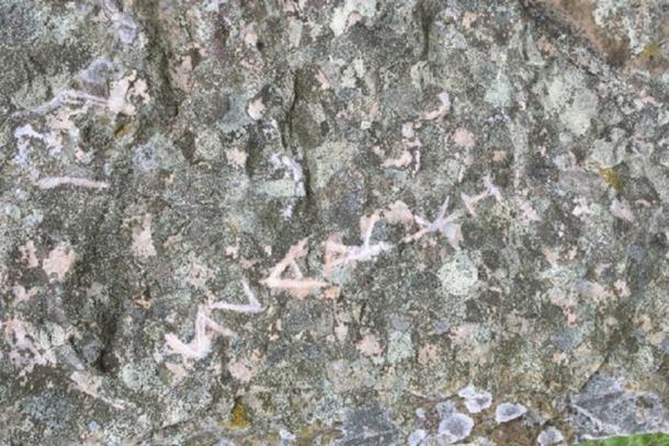 Graffiti left on one of the standing stones. Source: Scotsman