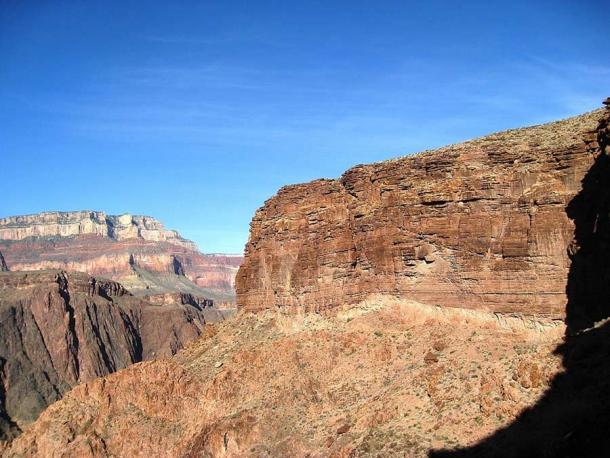 The Great Unconformity was first noticed by John Wesley Powell in the Grand Canyon in 1869. It is a gigantic gap in the geologic timeline. (brewbooks / CC BY-SA 2.0)