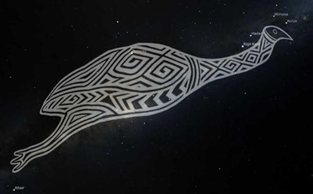Gugurmin - the emu in the Wiradjuri night sky. Wiraduri artist Scott 'Sauce' Towney.