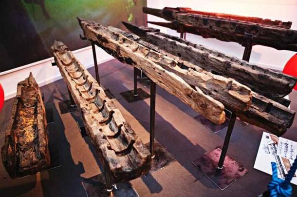 Gun carriages from the Gribshunden in Blekinge Museum