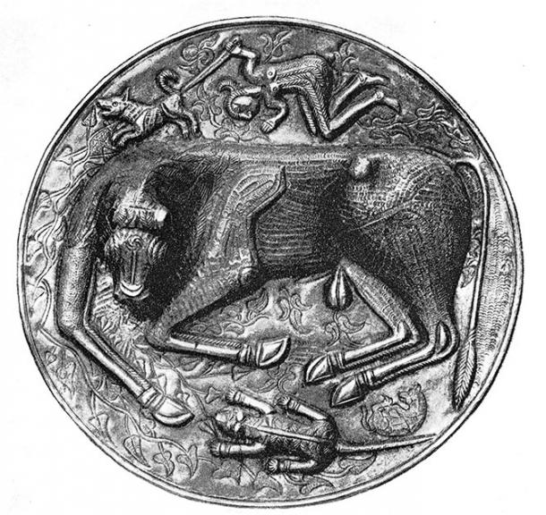 The bull is tamed in this plate. (Author provided)