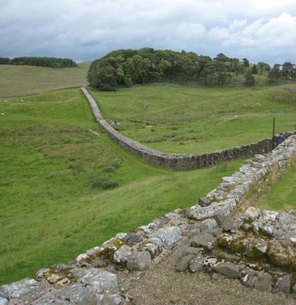 A part of Hadrian’s Wall in Northumberland