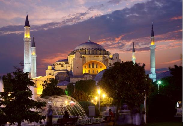 The spectacular Hagia Sophia, Istanbul.