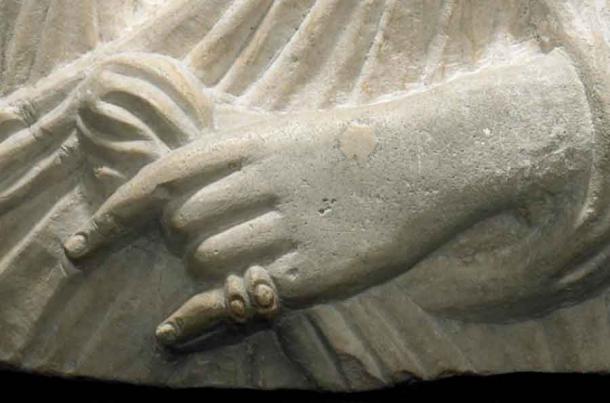 What could Haliphat be trying to communicate with her uniquely intentional hand shapes? (Freer Gallery of Art / Smithsonian Institution)