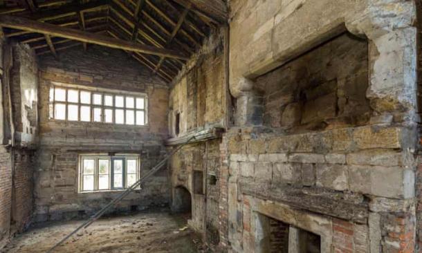 El sitio de Calverley Old Hall está siendo renovado. (John Miller / Landmark Trust)