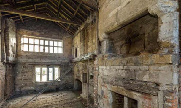 The site at Calverley Old Hall under renovation. (John Miller / Landmark Trust)