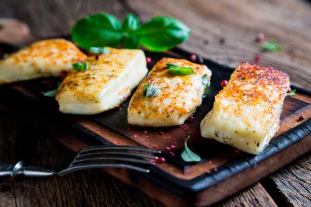 Halloumi is still enjoyed today, frequently grilled or toasted. (Ruslan Mitin / Adobe Stock)