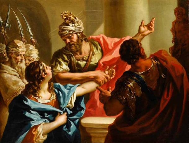 The young Hannibal of Carthage swears enmity to Rome by Giovanni Antonio Pellegrini. (Public domain)