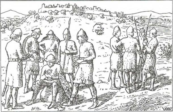 Harald’s men waited outside the city. Harald Hardraada saga, Heimskringla