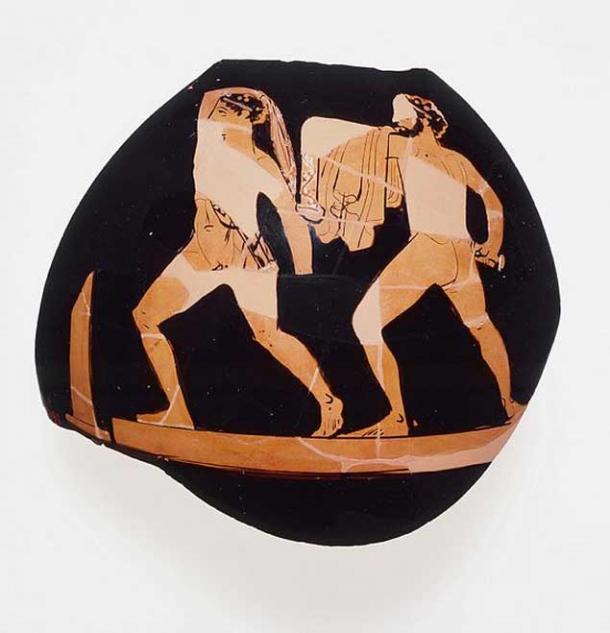 Harmodius and Aristogeiton. Attic black-figure vase.