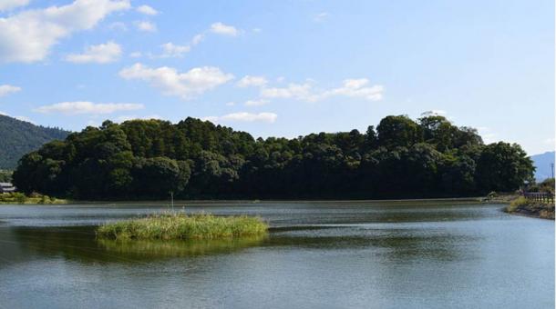 The Hashihaka mound in Nara Prefecture