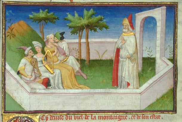 Hassan-i Sabbah, the radical Isma’ili missionary and brainchild behind the Hashshashins, depicted in Marco Polo’s Livre des merveilles. (Public domain)